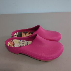 DAFNA Clog pink Rubber Garden, Nurse, Rain Shoe Womens Sz 6.5/ 37